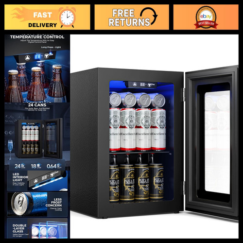 18l mini beverage refrigerator - 18l,