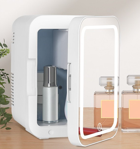 White mini fridge - mini, light