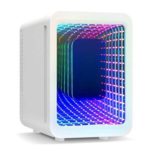 Mini fridge with mirror rgb - fridge,