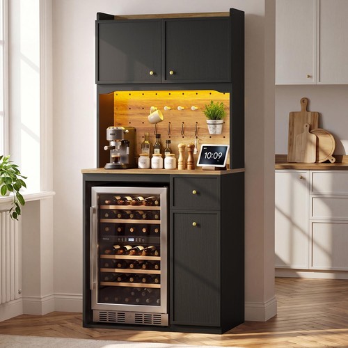 Mini fridge cabinet storage - w/,