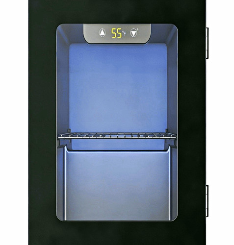 Black glass door - black, mini