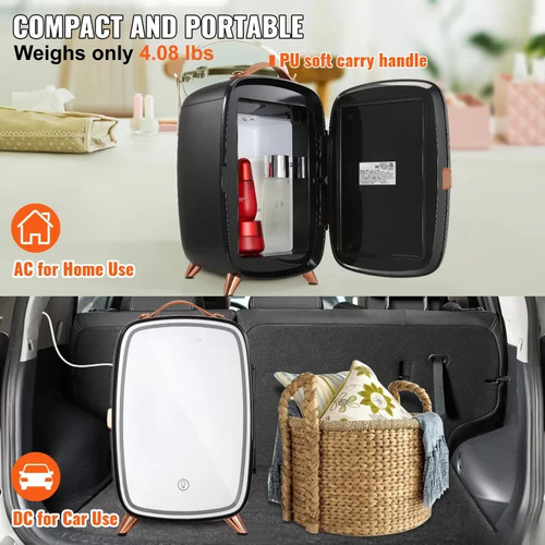 Mini skincare fridge led - 6l,
