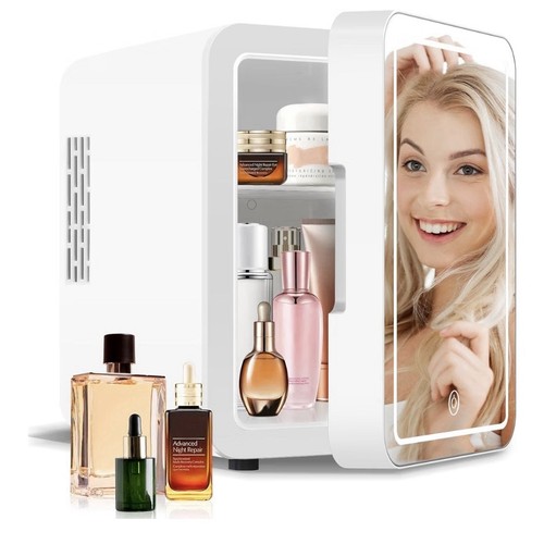 Skincare fridge with - fridge, dimmable